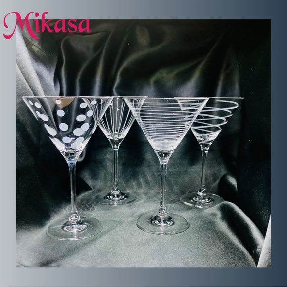 Mikasa Dining Cheers By Mikasa Set Of 4 Martini Glasses Poshmark
